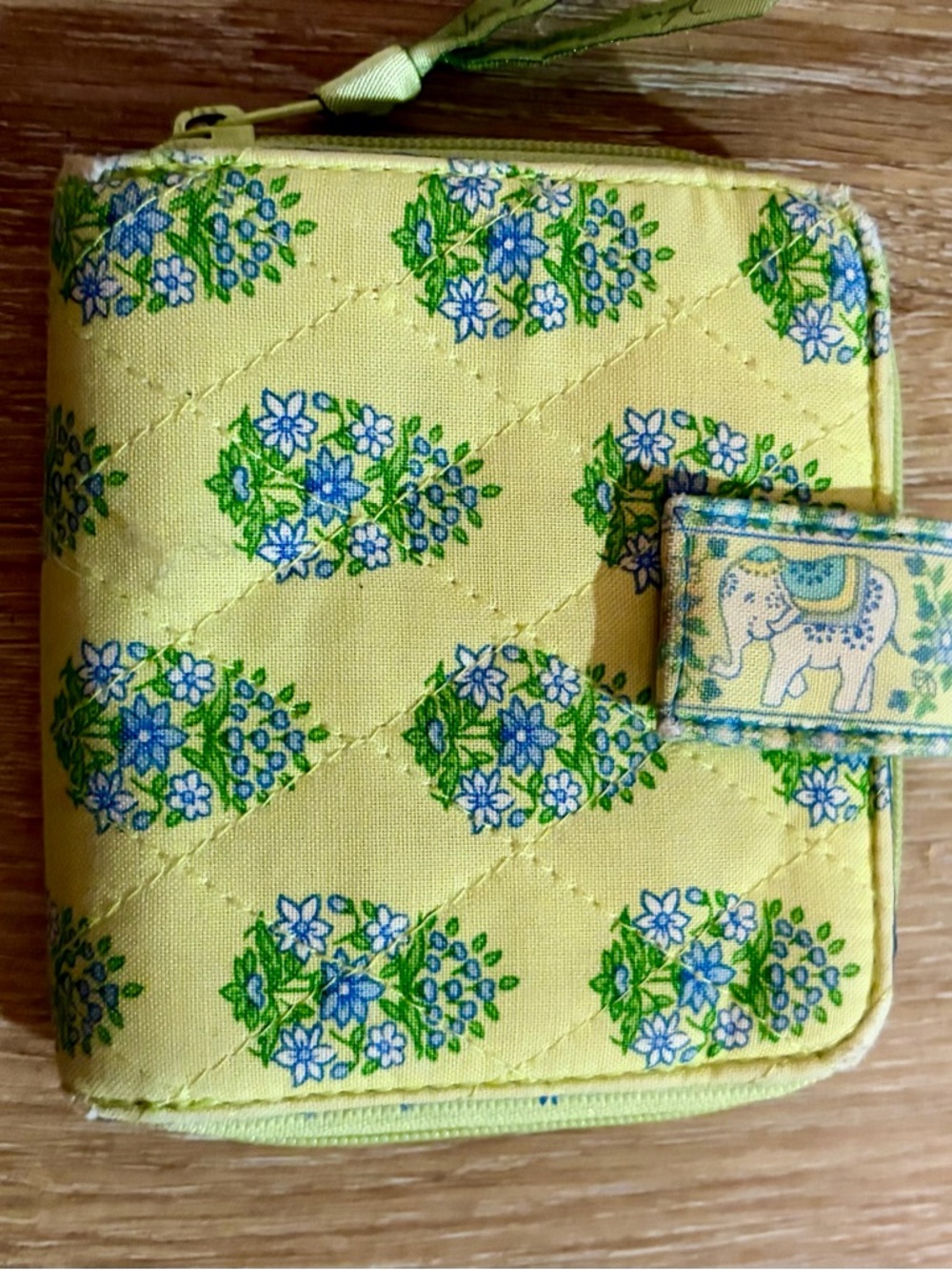 Vera Bradley citrus elephant wallet